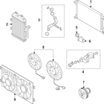 8J0122101B - Cooling System: Upper Hose for Audi: TT RS Quattro Image