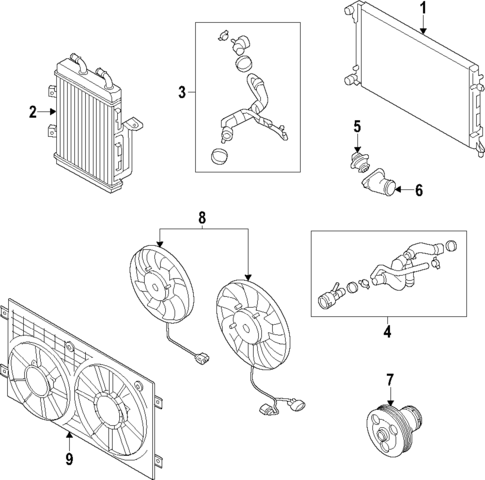 Radiator & Components for 2012 Audi TT RS Quattro #2