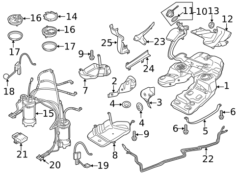 Fuel System Components for 2017 Volkswagen Touareg #0