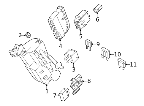 Fuse & Relay for 2025 Audi A5 Sportback #1