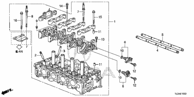 Cylinder Head (L4) for 2014 Acura TSX #0