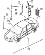 5026012AA - Instrument Panel and Radios and Consoles: Antenna Cable for Mopar Image