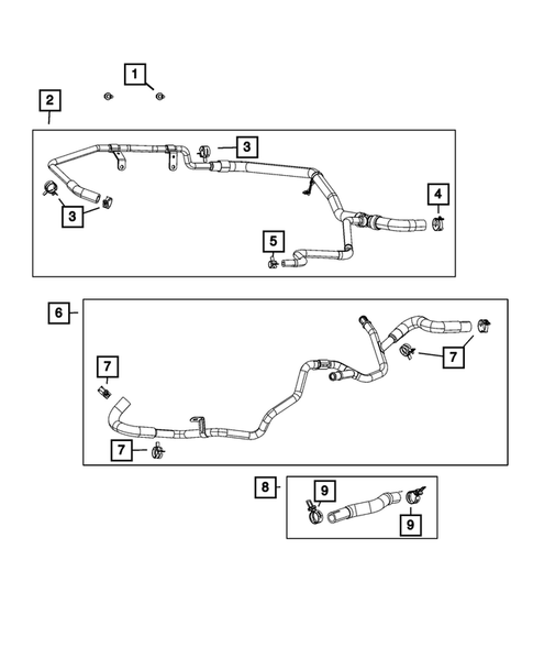 Air Conditioner and Heater Plumbing for 2023 Dodge Charger #4