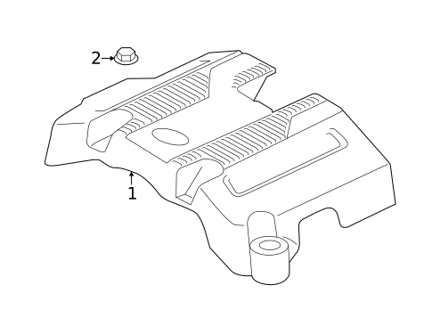 Engine Appearance Cover for 2023 Ford F-150 #0