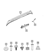 6FG39TZZAF - Exterior Ornamentation: Liftgate Spoiler for Mopar Image