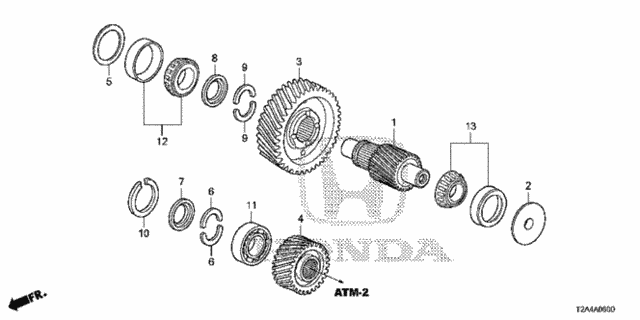 AT Final Drive Shaft (L4) for 2013 Honda Accord #0