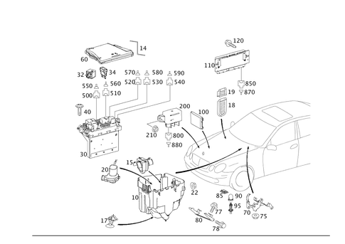 Apparatus Case and Control Units for 2008 Mercedes-Benz E320 #0
