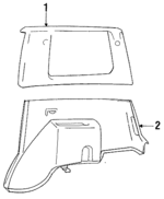 MB454031 - Body: Upper Quarter Trim for Dodge: Colt Image