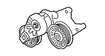 C2D54189 - Belts &amp; Cooling: A/C Drive Belt Idler Pulley Bracket for Jaguar Image image