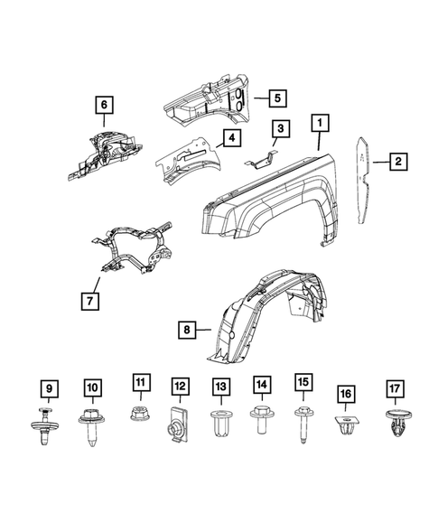 Fenders for 2015 Jeep Compass #1