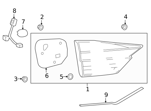 Backup Lamps for 2018 Lexus ES350 #0
