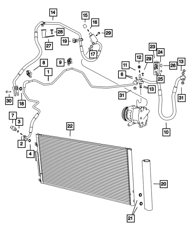 6106236AA - Air Conditioners and Heaters: Screw for Mopar Image