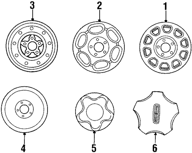 XL7Z1007AA - : Wheel, Alloy for Ford Image