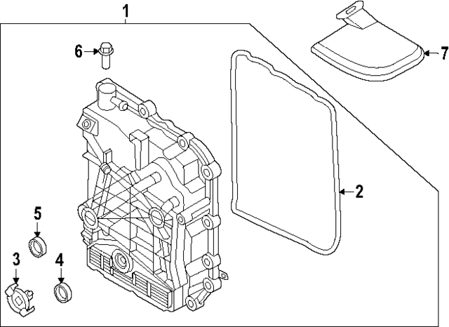 452874G800 - : Auto Trans Cover Upper Seal for Kia Image