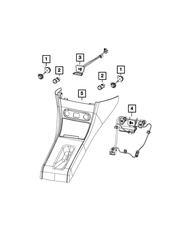 68155494AA - Electrical: Console Wiring for Mopar Image
