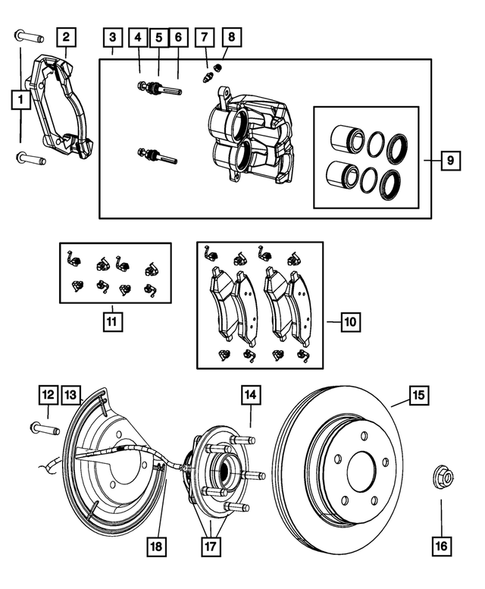 Front Brakes for 2009 Chrysler Aspen #0