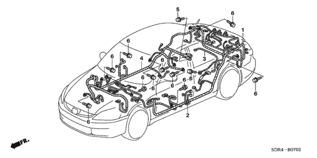 Wire Harness (3) for 2007 Honda Accord #0