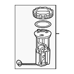 17045TX4A02 - Fuel System: Fuel Pump Assembly for Acura: RDX Image