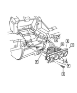 4885337AA - Air Conditioning &amp; Heater: Heater Control for Chrysler: PT Cruiser | Dodge: Neon Image