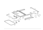 1637800029 - Electric Sliding/Lifting Roof: Frame for Mercedes-Benz: ML320, ML430, ML55 AMG Image