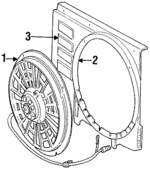 9142879 - Cooling System: Fan Assembly for Volvo: 940, 960, S90, V90 Image