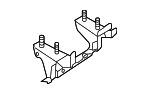 31253089 - Body: Lower Rail Assembly Reinforcement for Volvo: S60, S60 Cross Country, V60, V60 Cross Country, XC60 Image