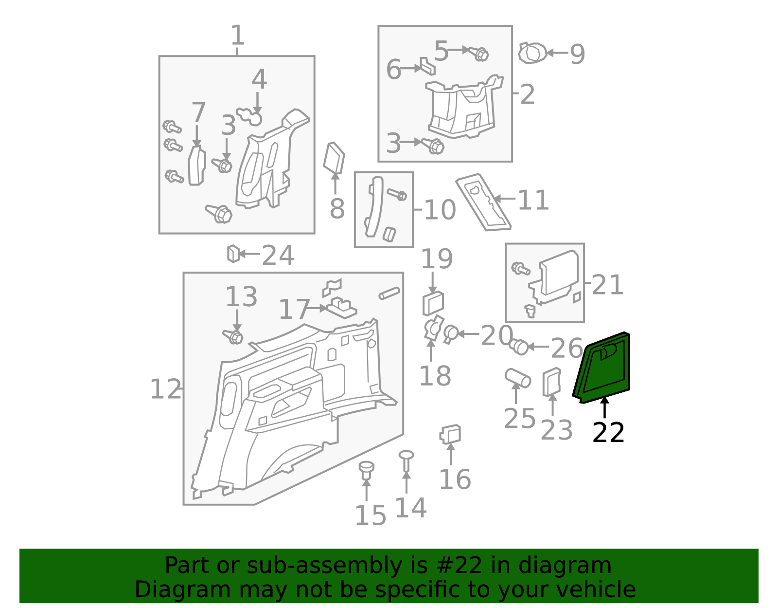2009-2015 Honda Pilot Fuse Box Cover 84682-SZA-A02ZC | OEM Parts