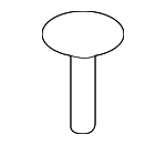 91561S9VA00 - Body: Side Trim Panel Retainer for Honda: Pilot Image