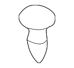 H27258772 - Body: Weatherstrip Clip for Mazda: 626, 929, MX-6 Image