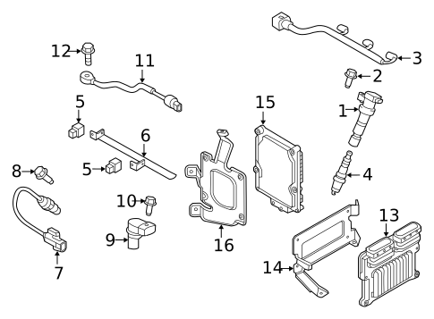 Sensors for 2017 Hyundai Santa Fe #0