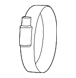 46056AC000 - : OEM NEW 2010-2020 Subaru Ascent Forester Impreza Bracket Clamp Upper 46056AC000 for Subaru: Ascent, Crosstrek, Forester, Impreza, Legacy, Outback Image
