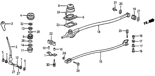 Shift Lever for 1984 Honda Prelude #0