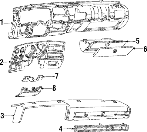 Instrument Panel for 1985 GMC Jimmy #0
