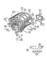 6511682AA - Engine: Pipe Plug, Rear for Mopar Image image