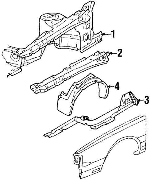 Structural Components & Rails for 1986 Oldsmobile Toronado #0