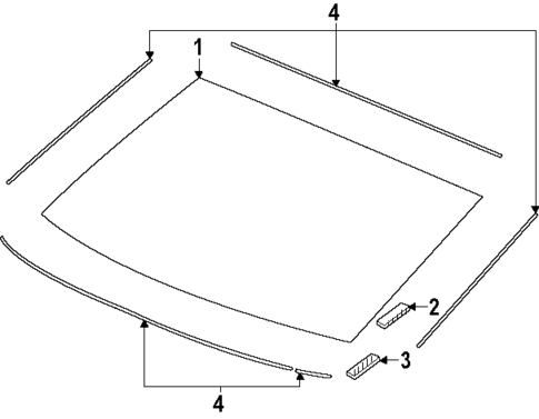 Glass & Hardware - Back for 2025 Honda Civic #0