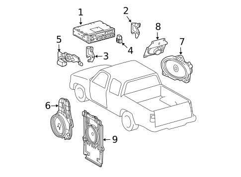 Sound System for 1996 Toyota Tacoma #0