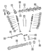 4666100AA - : Engine Camshaft for Mopar Image