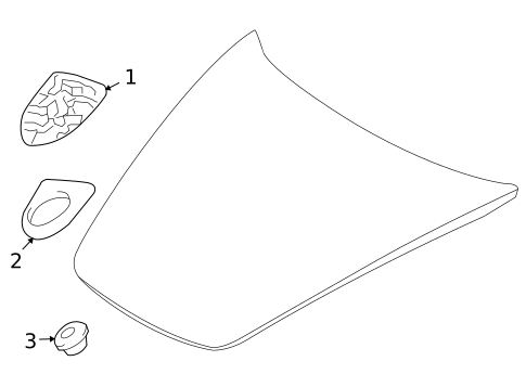 Exterior Trim - Hood for 2010 Porsche Cayman #0