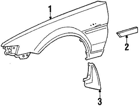Fender & Components for 1986 Toyota Corolla #0