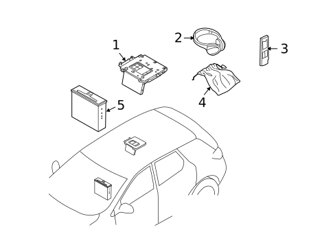Entertainment System Components for 2009 Nissan Murano #0