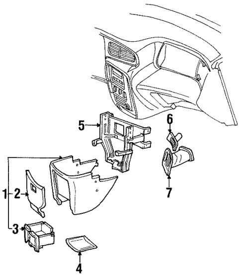 Lower Instrument Panel for 2001 Ford Windstar #0