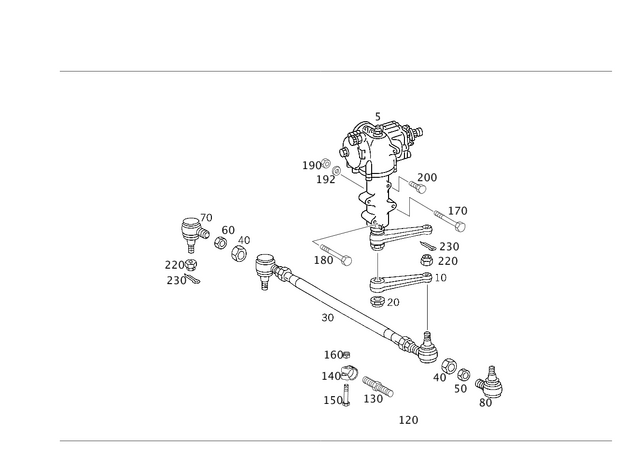 153 - Steering: Hexagon Head Bolt for Mercedes-Benz Image image