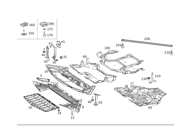2045242440 - Chassis Sheet Metal Parts/Air Intake: Holder for Mercedes-Benz: C250, C300, C350, C63 AMG, E550 Image image