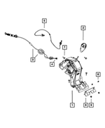 5028886AA - CVT2; Variable Speed; Automatic Transaxle: Gearshift Bracket for Jeep: Compass, Patriot Image