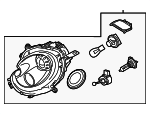 63122751869 - Electrical: Headlamp Assembly for Mini Image