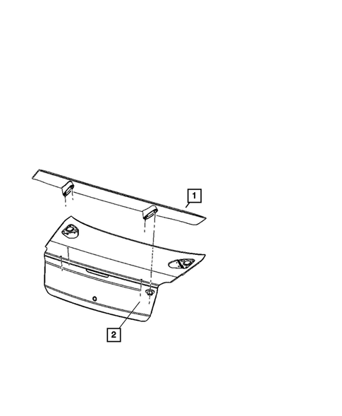 Deck Lid for 2009 Dodge Charger #3