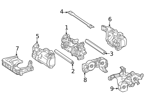 Condenser, Compressor & Lines for 2024 Mercedes-Benz EQE AMG&reg; #5