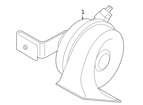 Horn for 2010 BMW 135i #0