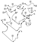 6504514 - Steering: Hose Clamp Clamp for Chrysler: PT Cruiser | Dodge: Challenger, Charger, Durango, Journey | Jeep: Gladiator, Wrangler | Ram: 1500 Image